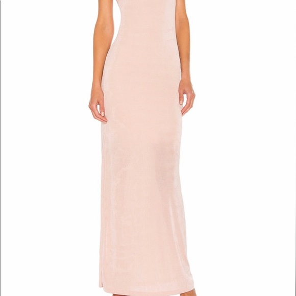 Superdown Halter Formal Maxi Dress Size Medium Pink - Picture 3 of 10